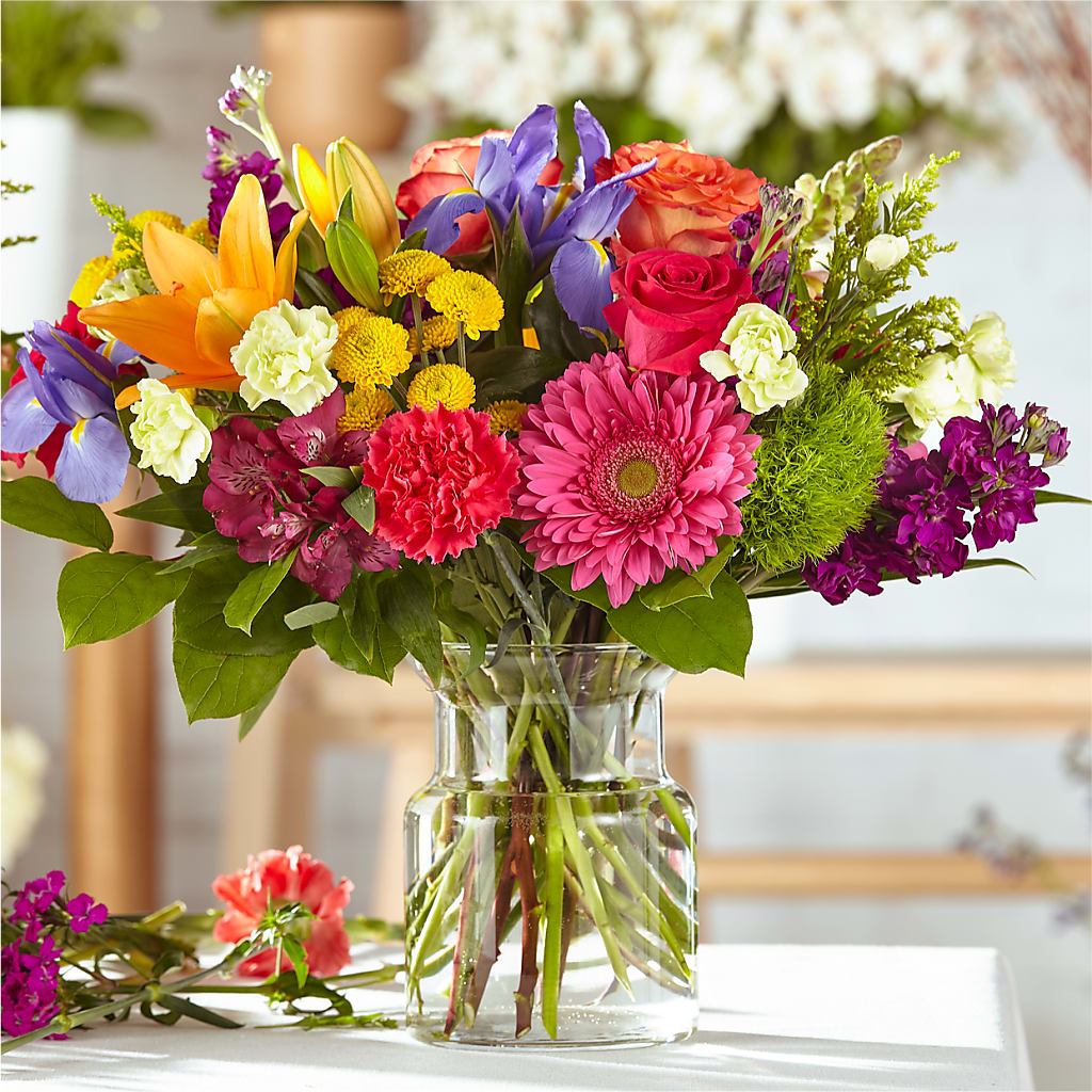 Bold & Bright – A Florist Original – Temptation Flower Shop, Wichita KS