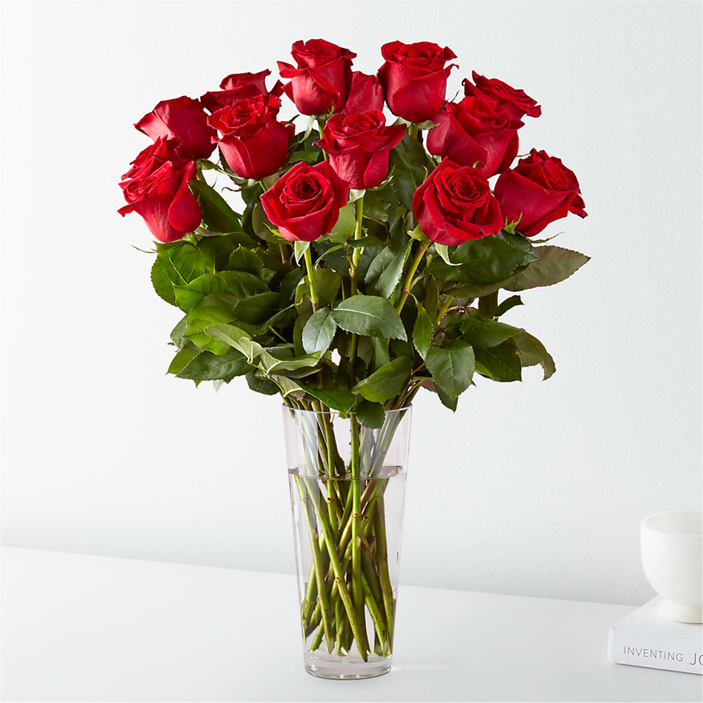 Long Stem Red Rose Bouquet – Temptation Flower Shop, Wichita KS