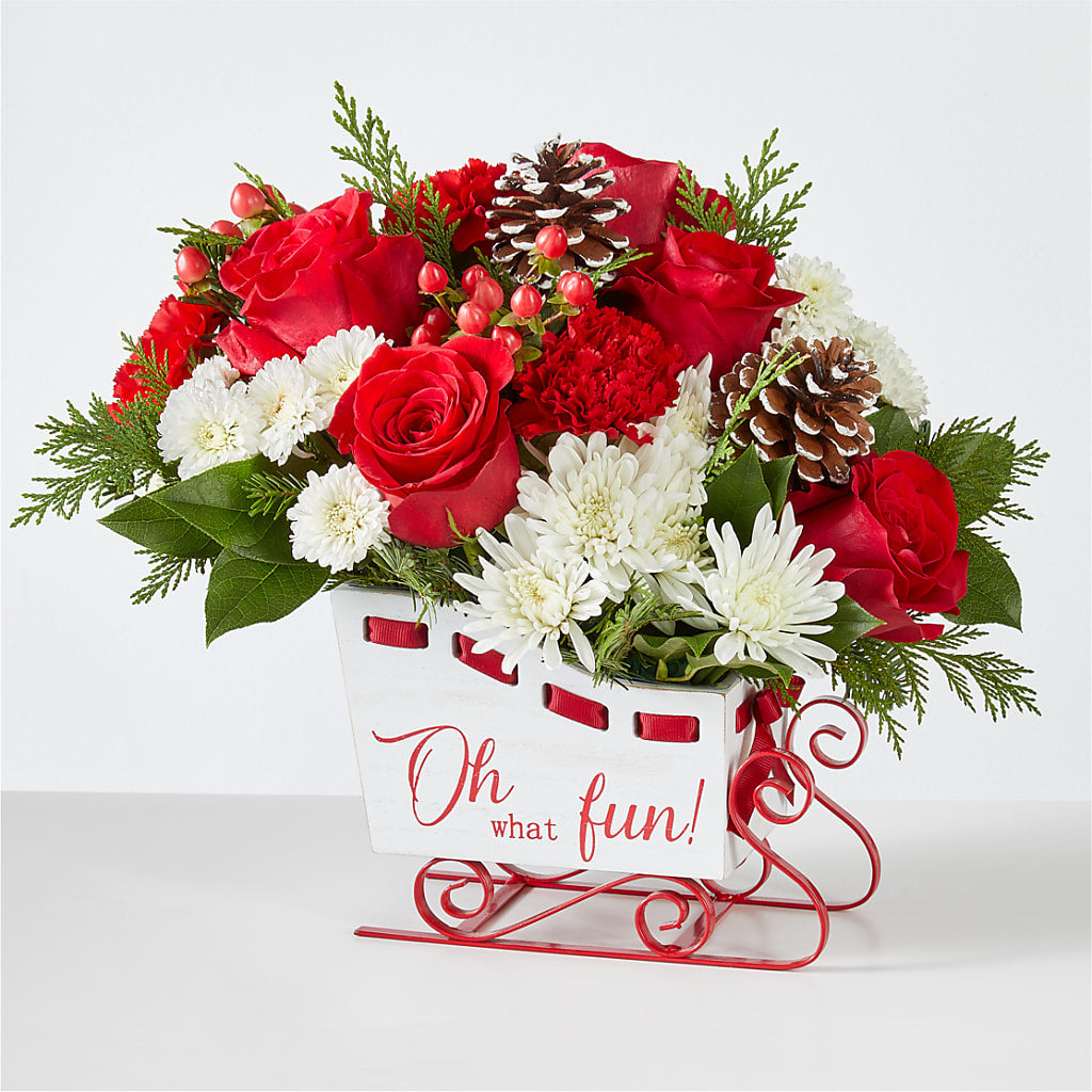 Sleigh Bells Bouquet – Temptation Flower Shop, Wichita KS
