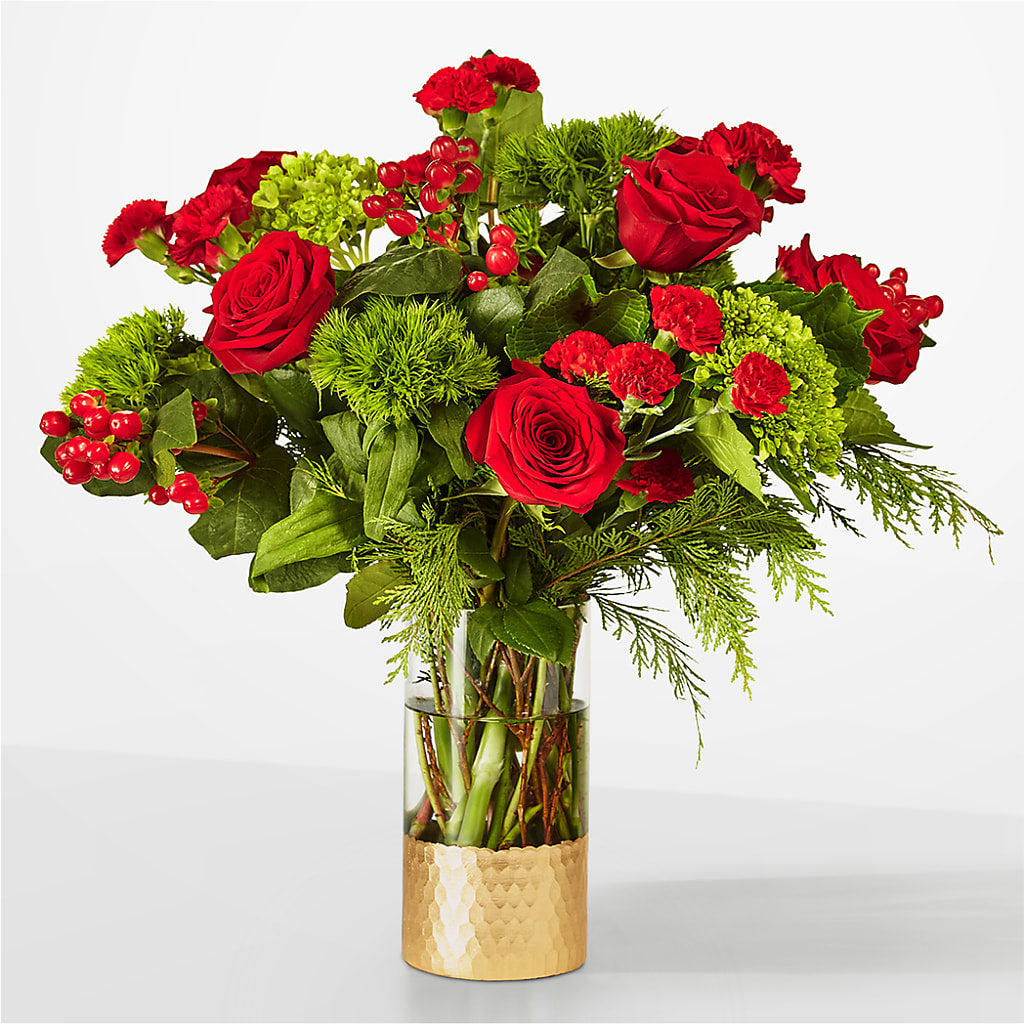 Plaid Throw Bouquet – Temptation Flower Shop, Wichita KS