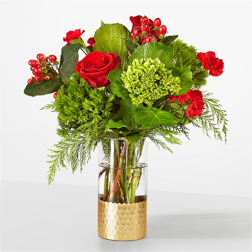 Plaid Throw Bouquet – Temptation Flower Shop, Wichita KS