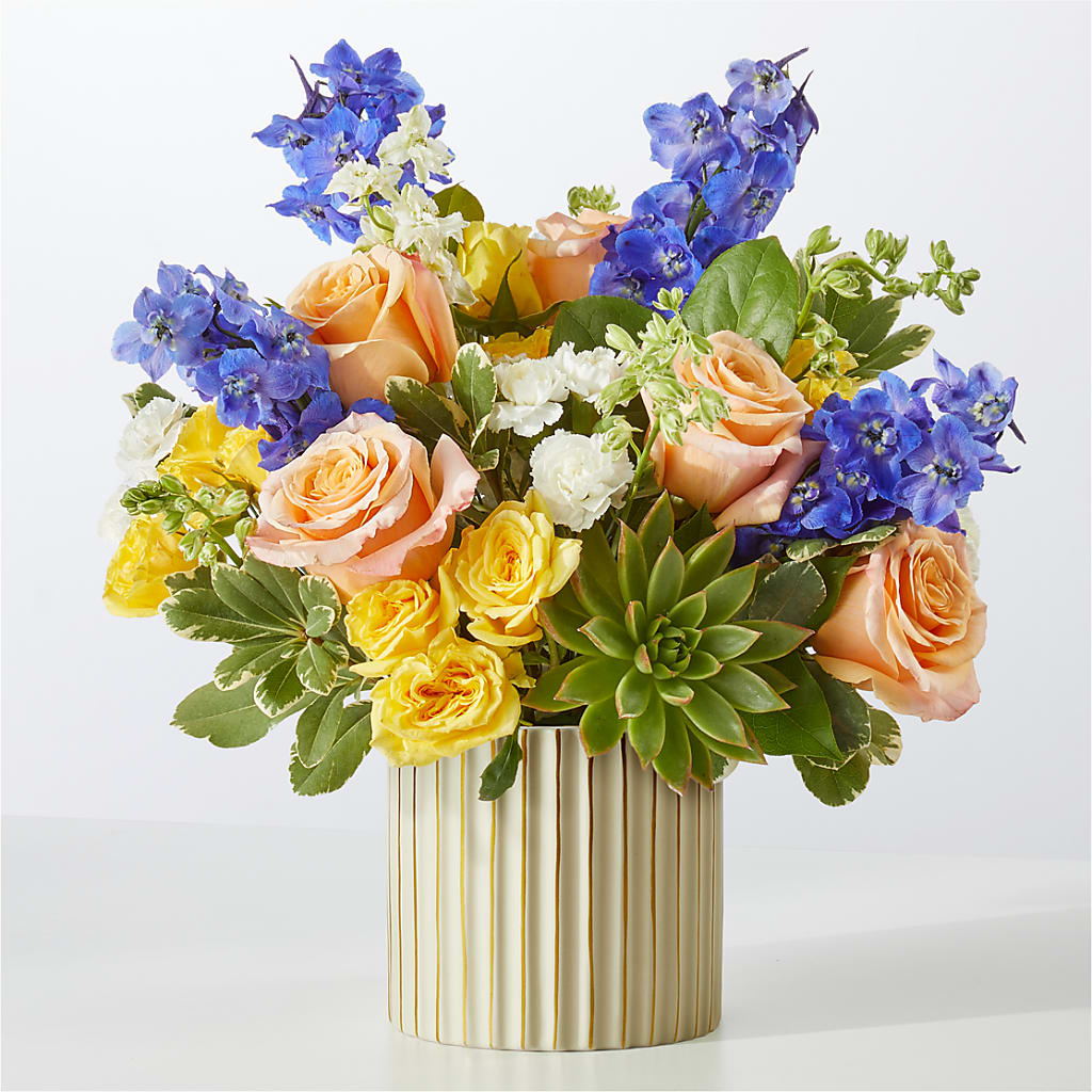 Cobalt Reverie Bouquet – Temptation Flower Shop, Wichita KS