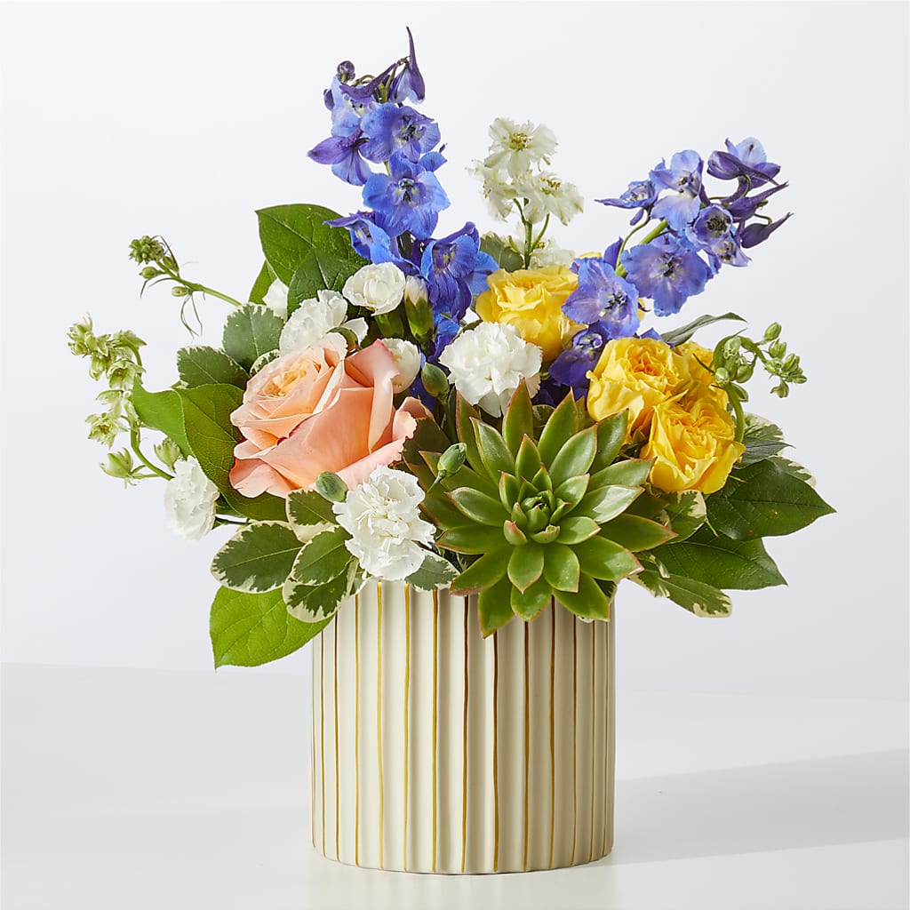 Cobalt Reverie Bouquet – Temptation Flower Shop, Wichita KS