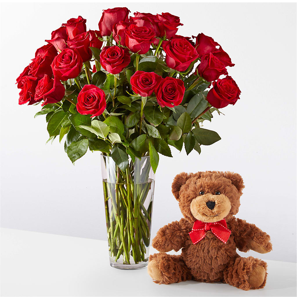 Romantic Long Stem Red Rose Bouquet Bundles – Temptation Flower Shop, Wichita KS