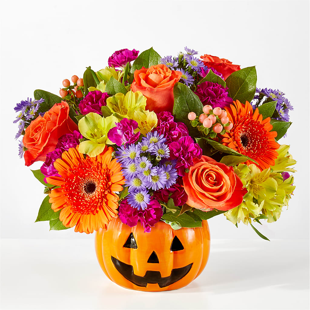 Tricks & Treats Pumpkin – Temptation Flower Shop, Wichita KS
