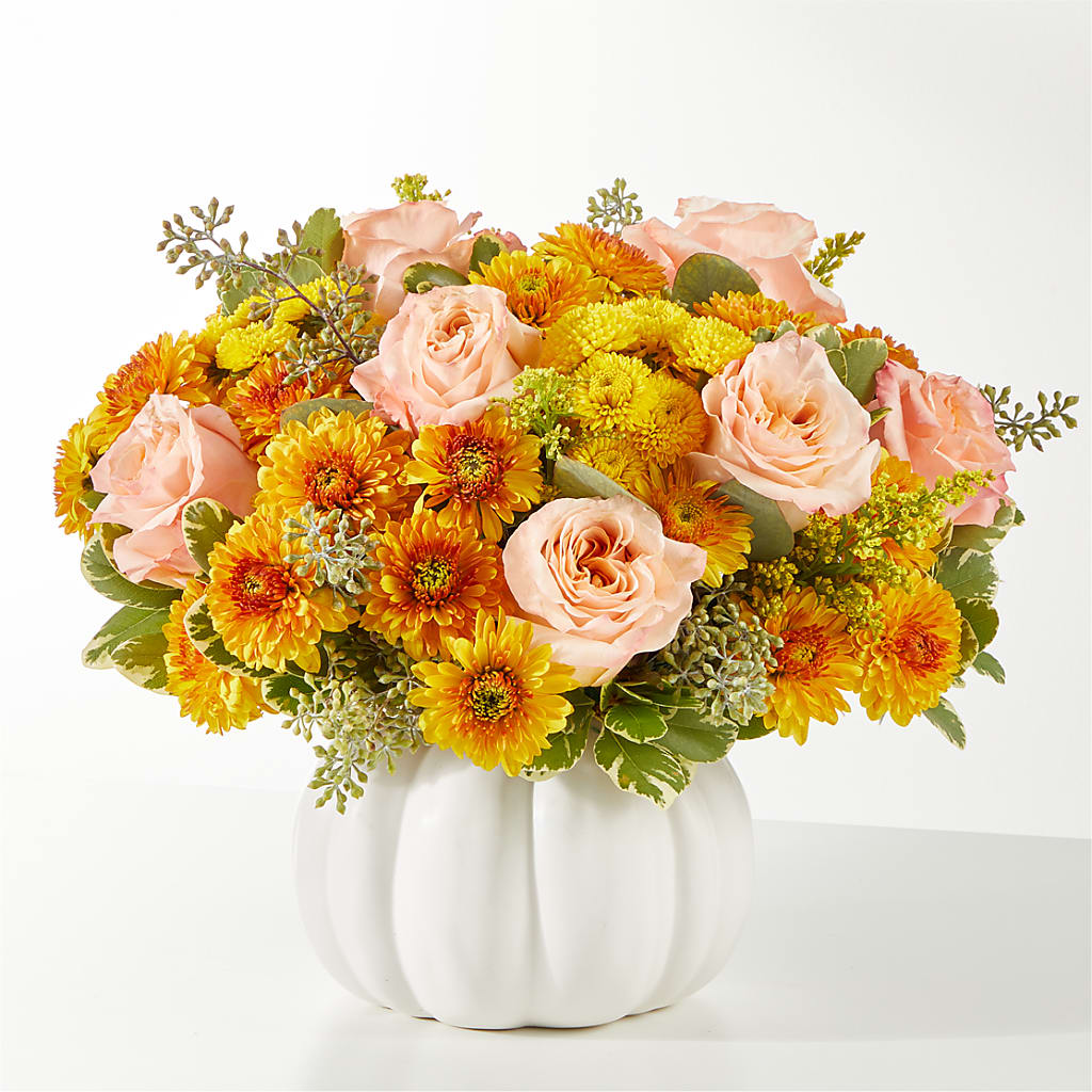Peachy Pumpkin – Temptation Flower Shop, Wichita KS