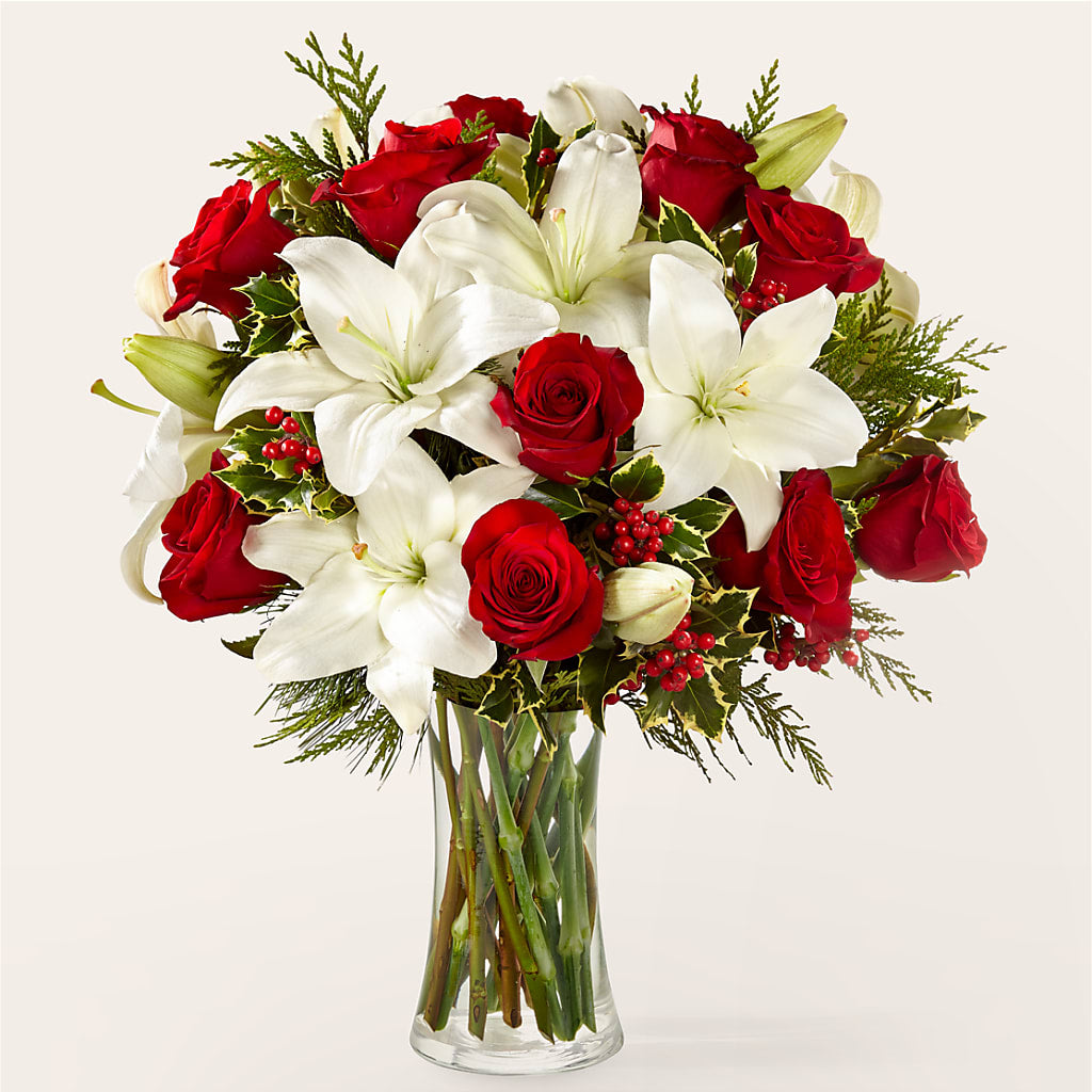 Sparkling Snowflakes Bouquet – Temptation Flower Shop, Wichita KS
