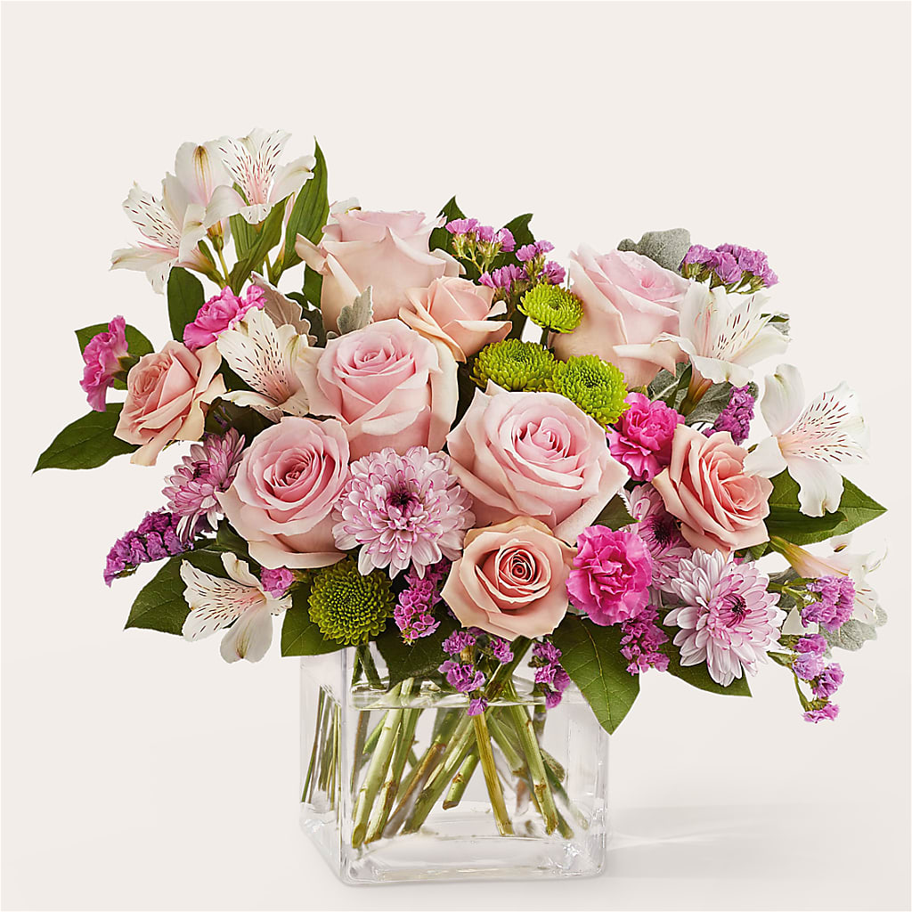 Pink Suede Bouquet – Temptation Flower Shop, Wichita KS