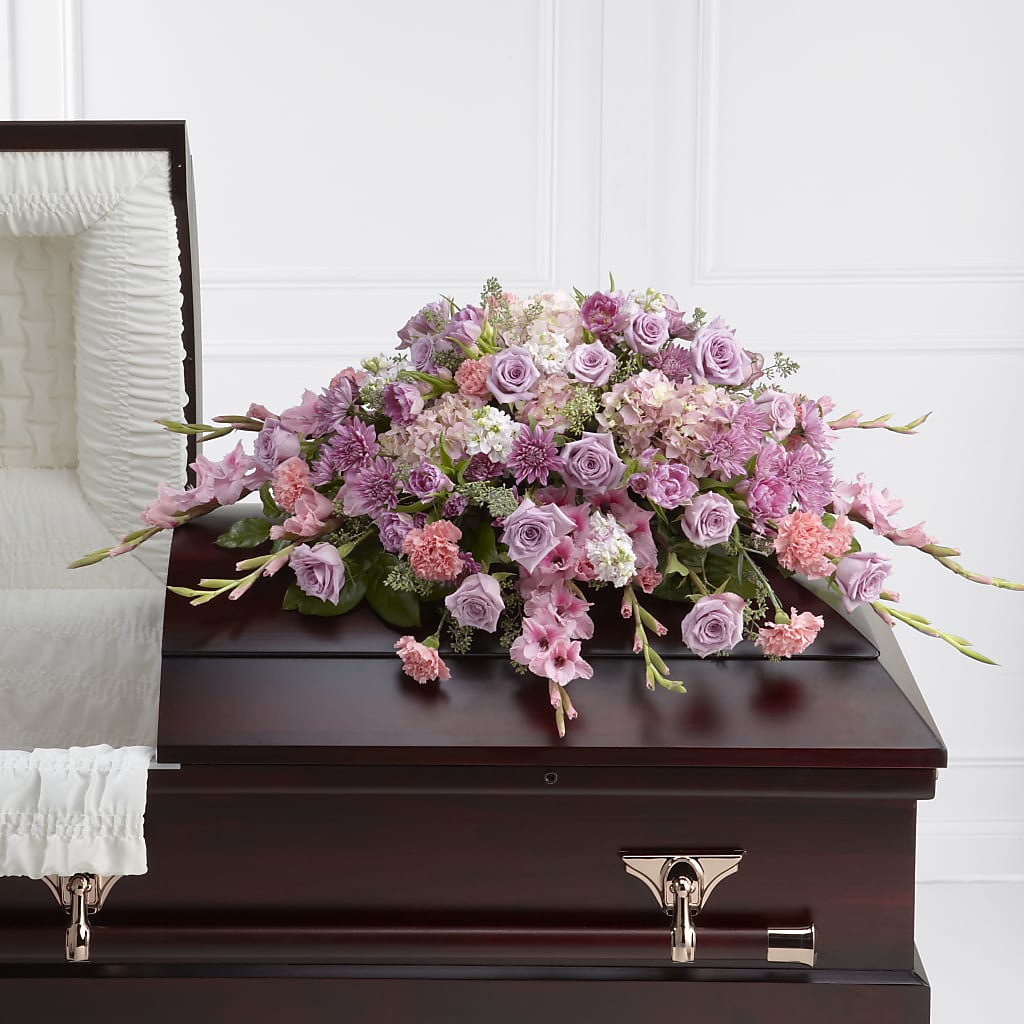 Immorata Casket Spray – Temptation Flower Shop, Wichita KS