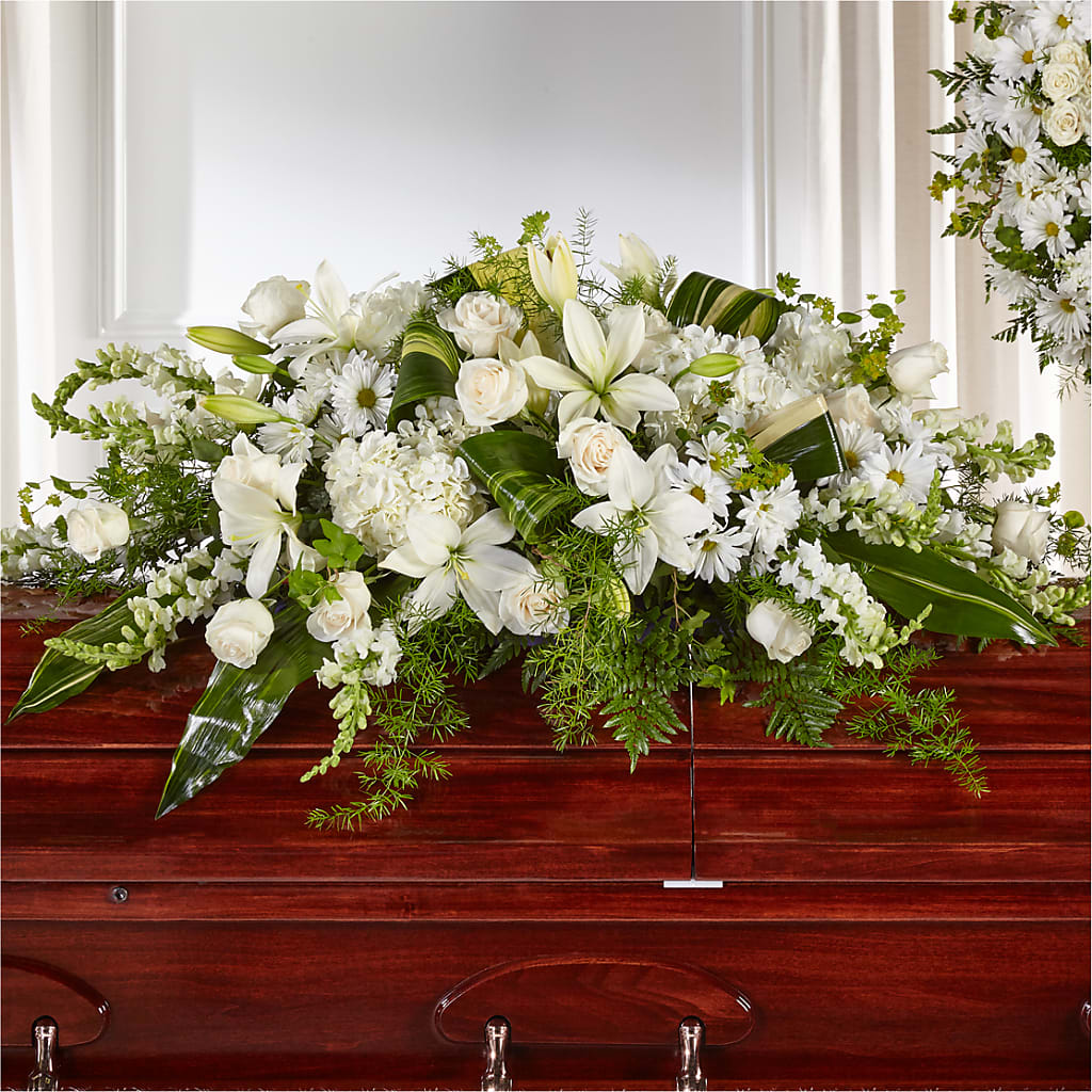 Abundance Casket Spray – Temptation Flower Shop, Wichita KS