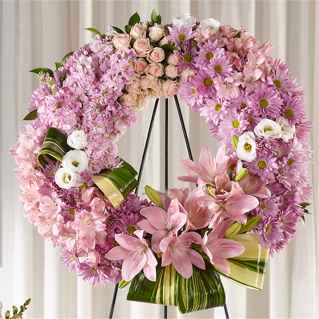 Gift of Warmth Wreath – Temptation Flower Shop, Wichita KS