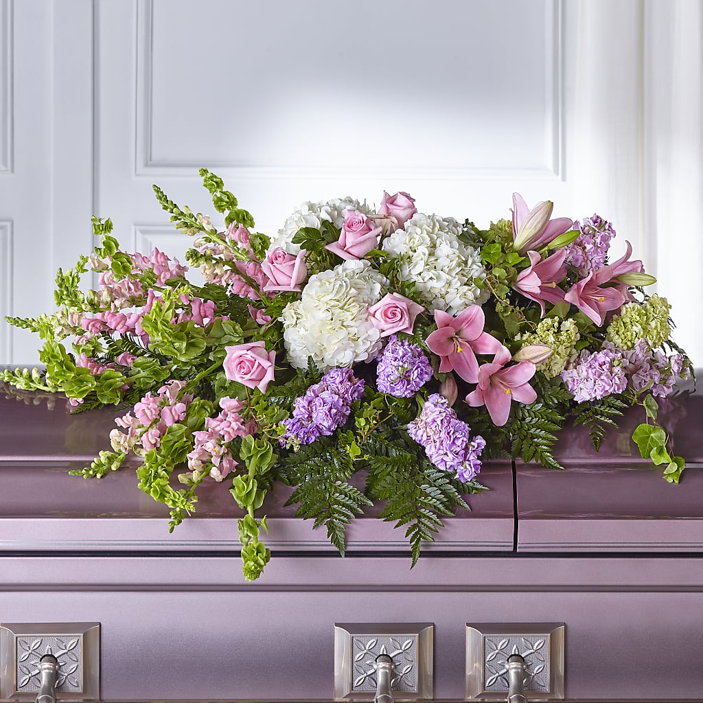 Life's Gratitude Casket Spray – Temptation Flower Shop, Wichita KS