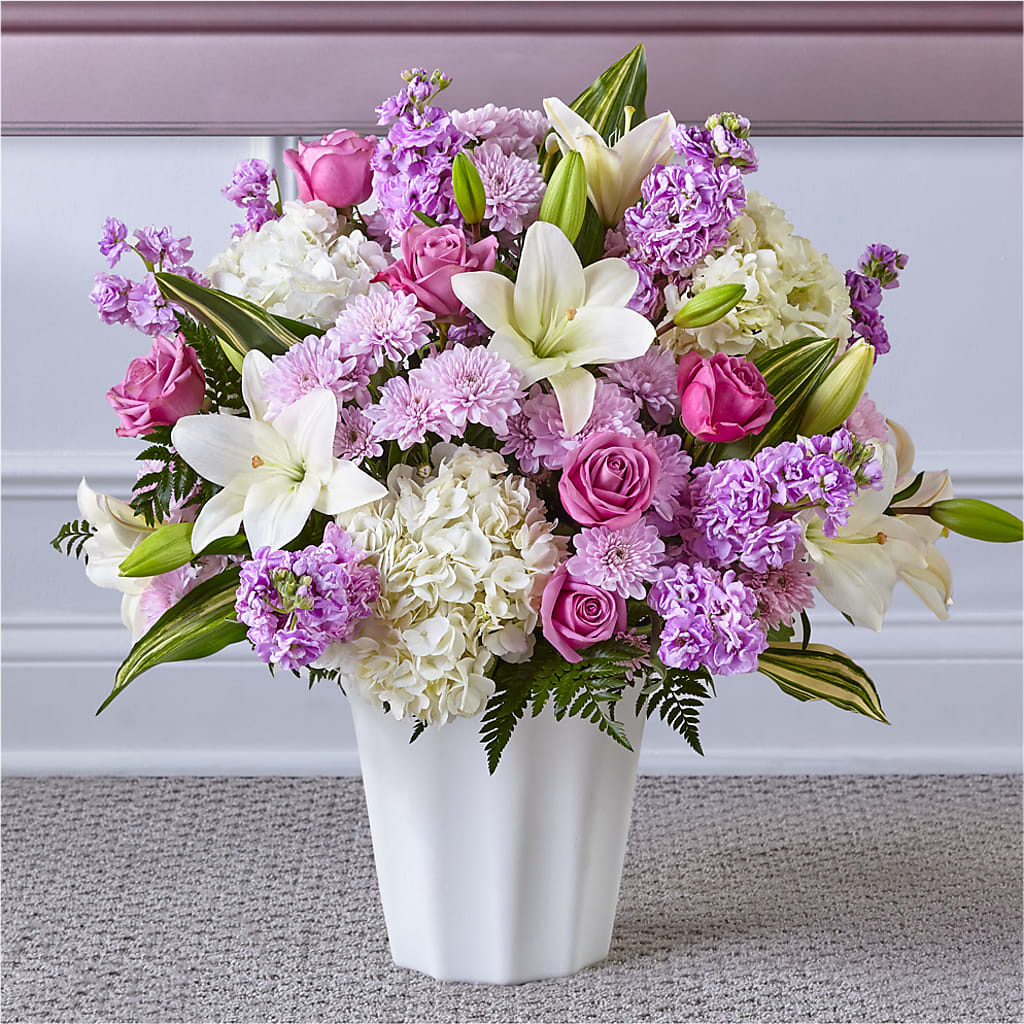 Heaven Sent Floor Basket – Temptation Flower Shop, Wichita KS