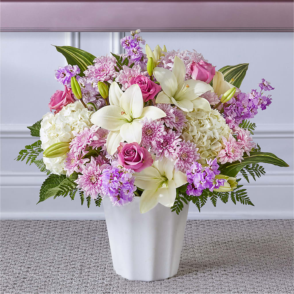 Heaven Sent Floor Basket – Temptation Flower Shop, Wichita KS