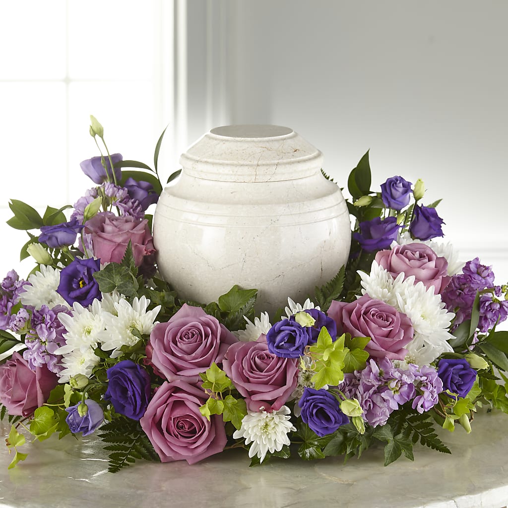 Blooming Sympathy Cremation Adornment – Temptation Flower Shop, Wichita KS
