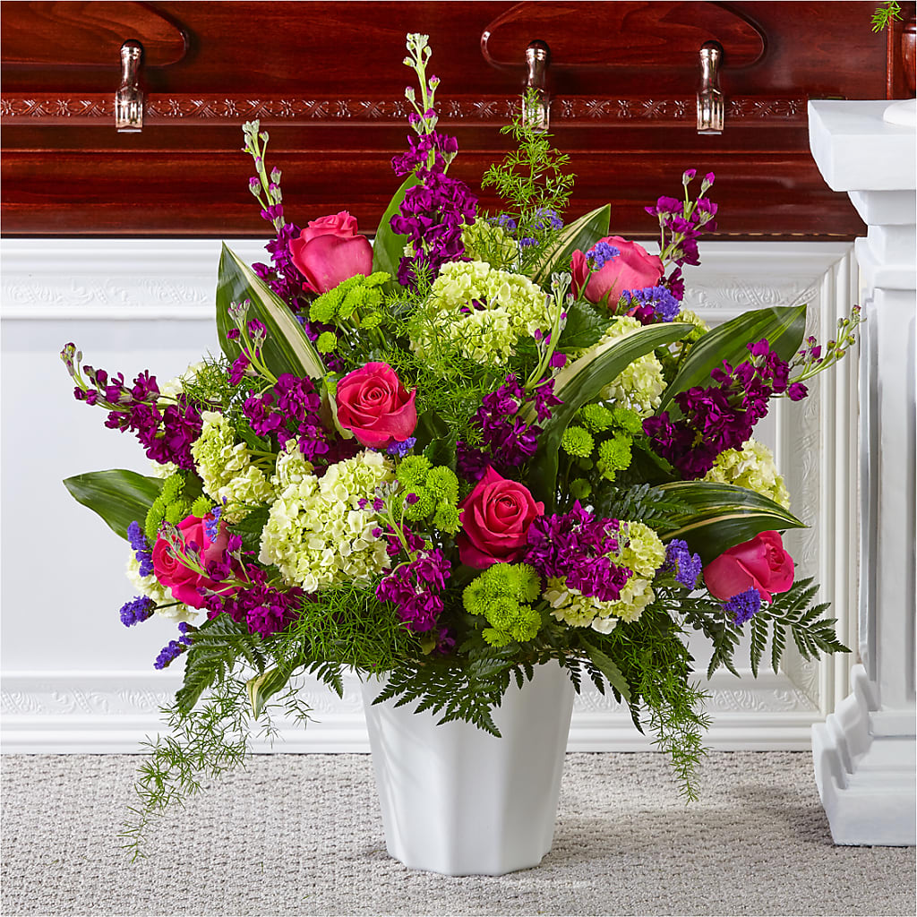Beautiful Horizons Floor Basket – Temptation Flower Shop, Wichita KS