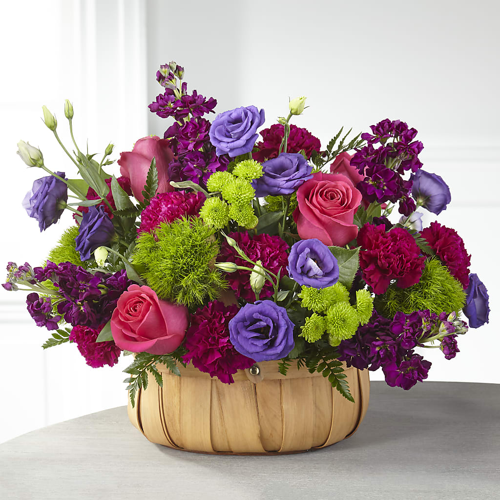 Serene Sanctuary Basket – Temptation Flower Shop, Wichita KS
