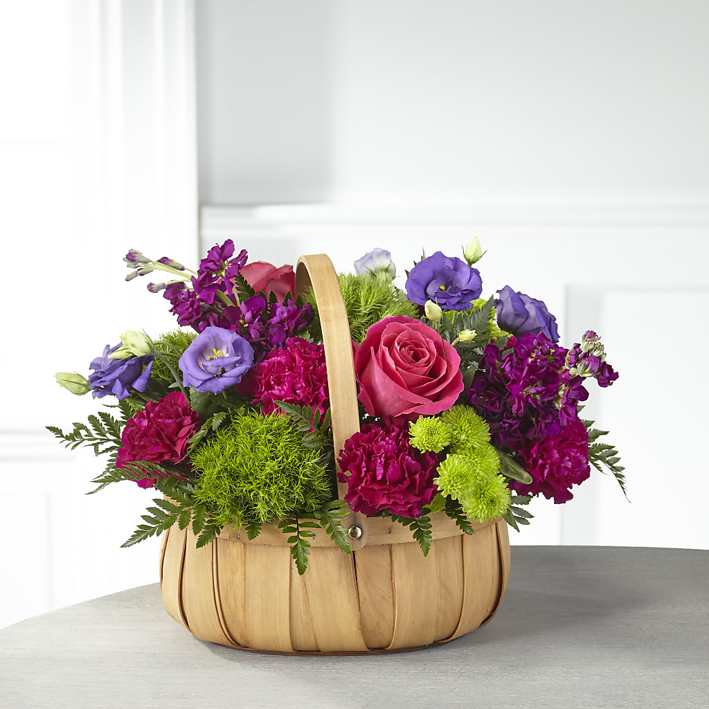 Serene Sanctuary Basket – Temptation Flower Shop, Wichita KS