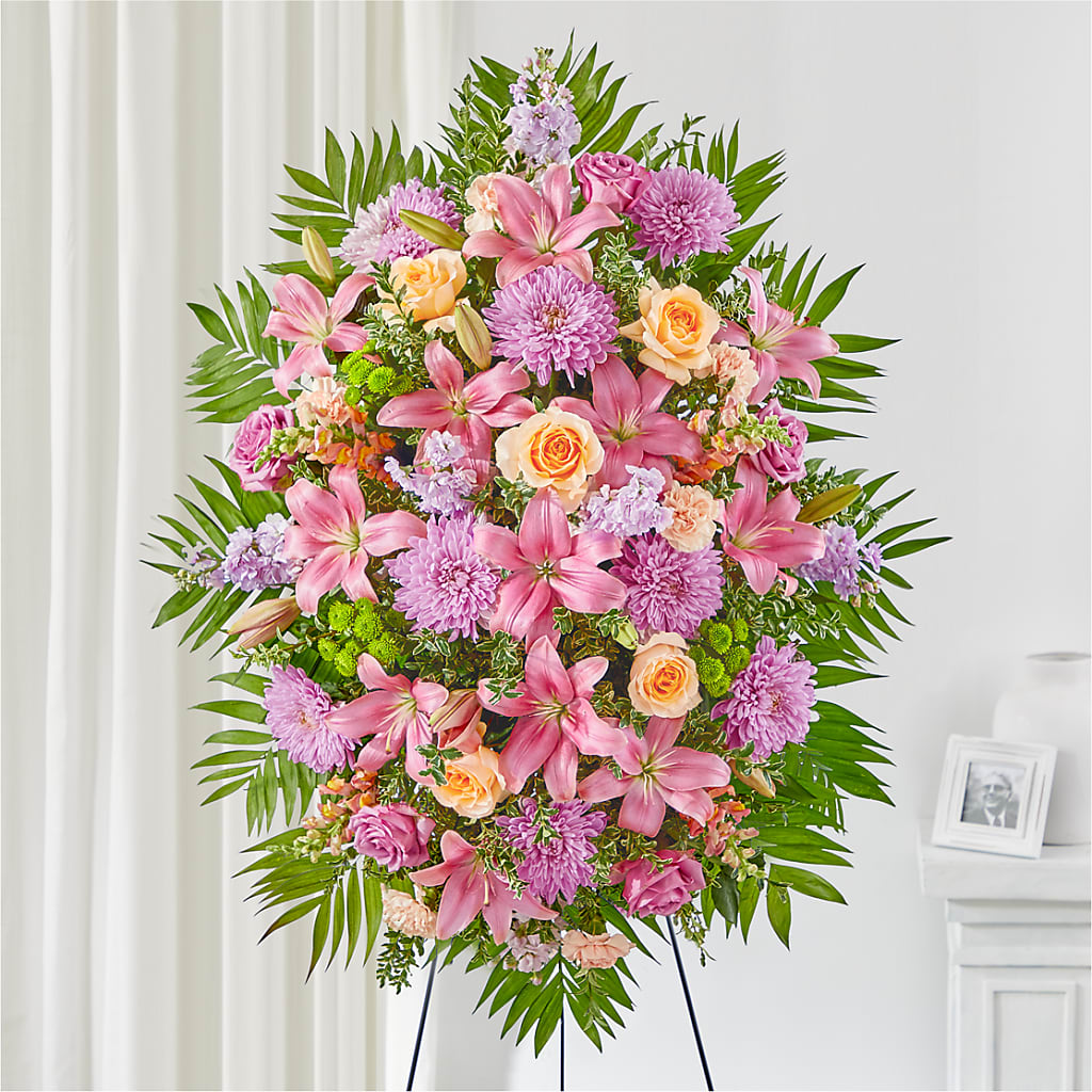 Love & Light Standing Spray – Temptation Flower Shop, Wichita KS
