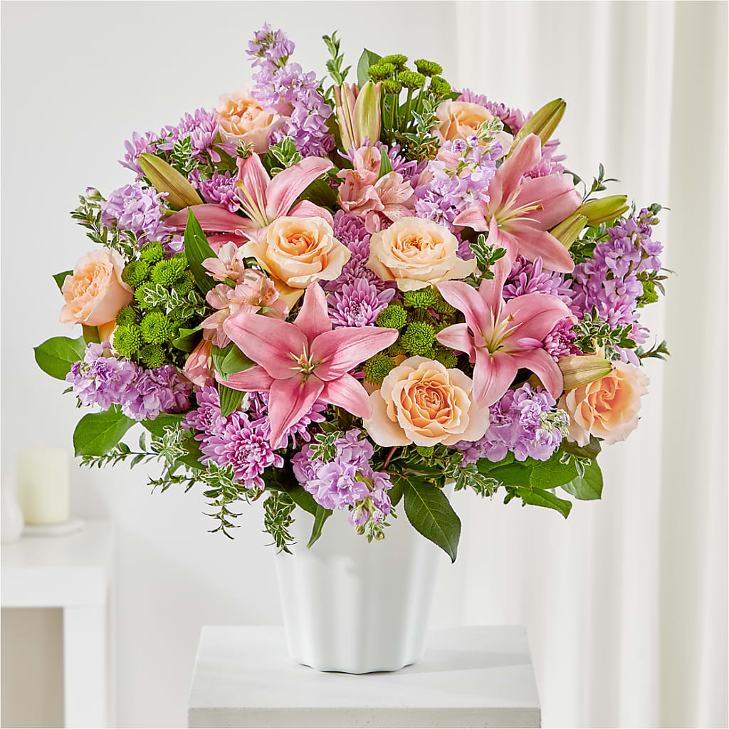 Supportive Embrace Tabletop Basket – Temptation Flower Shop, Wichita KS