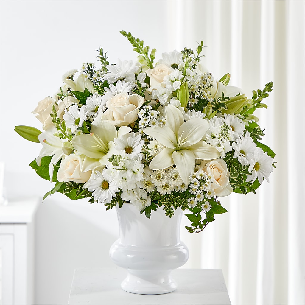 Uplifting Urn Arrangement – Temptation Flower Shop, Wichita KS