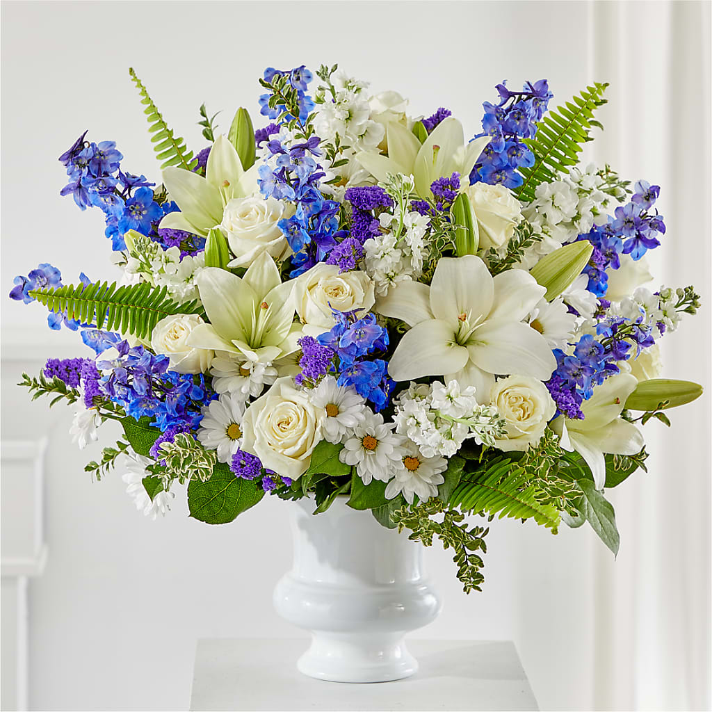 Expressions of Hope Urn Arrangement – Temptation Flower Shop, Wichita KS