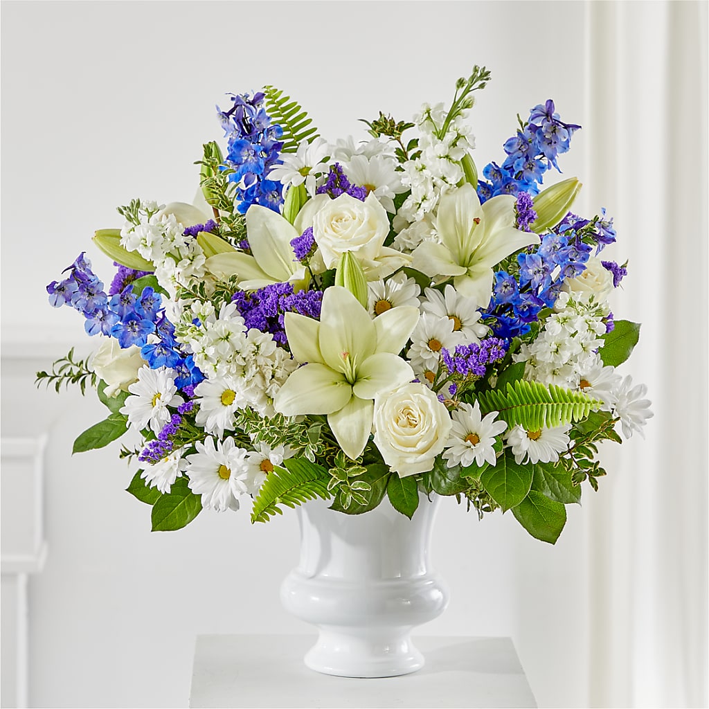Expressions of Hope Urn Arrangement – Temptation Flower Shop, Wichita KS