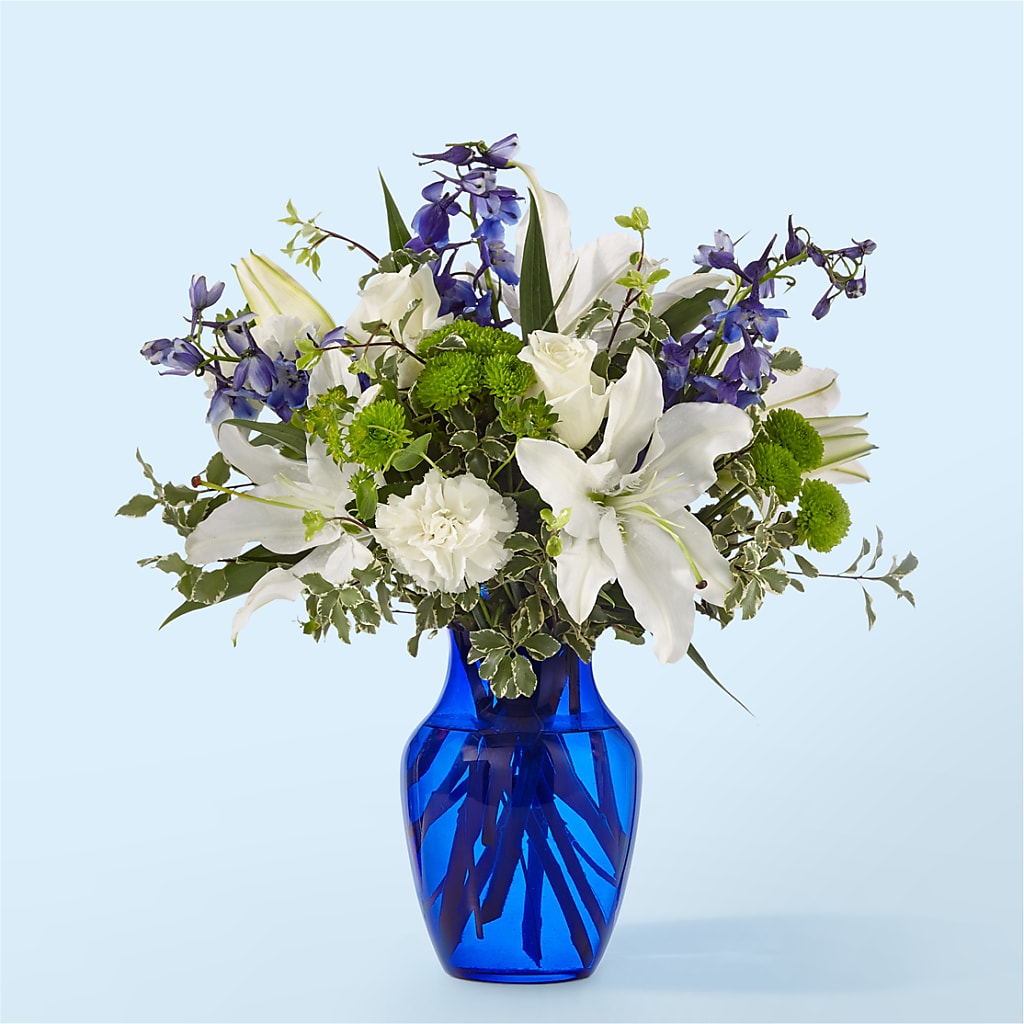 Santorini Bouquet – Temptation Flower Shop, Wichita KS