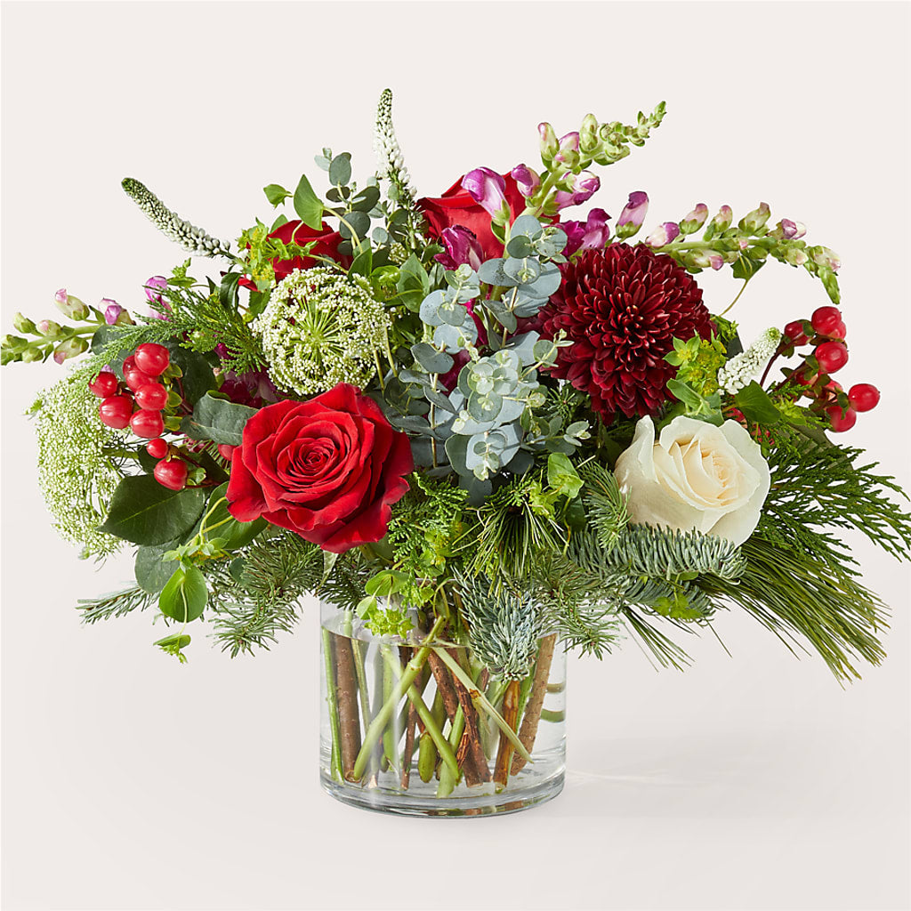 Cranberry Fizz Bouquet – Temptation Flower Shop, Wichita KS