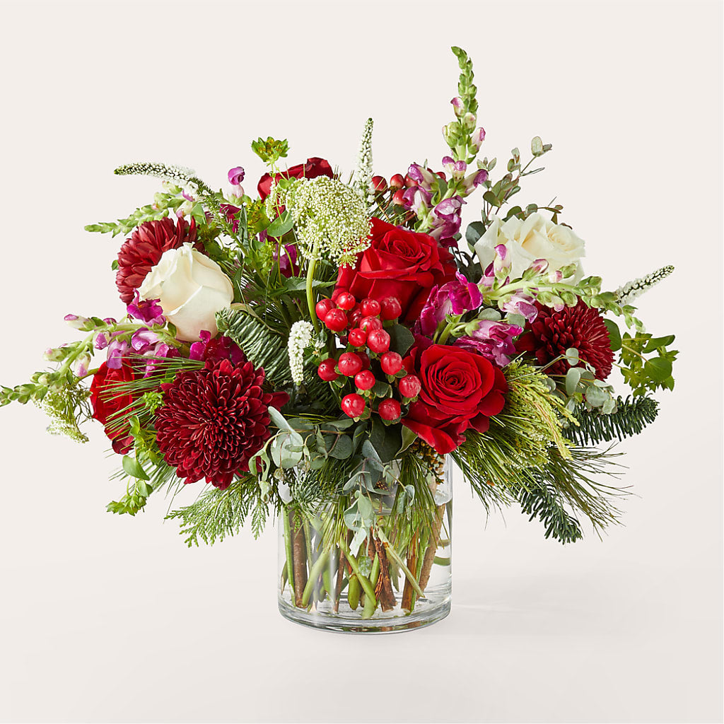 Cranberry Fizz Bouquet – Temptation Flower Shop, Wichita KS