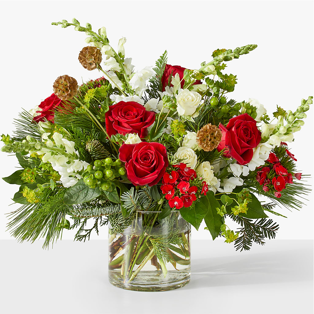 Deck the Halls Bouquet – Temptation Flower Shop, Wichita KS