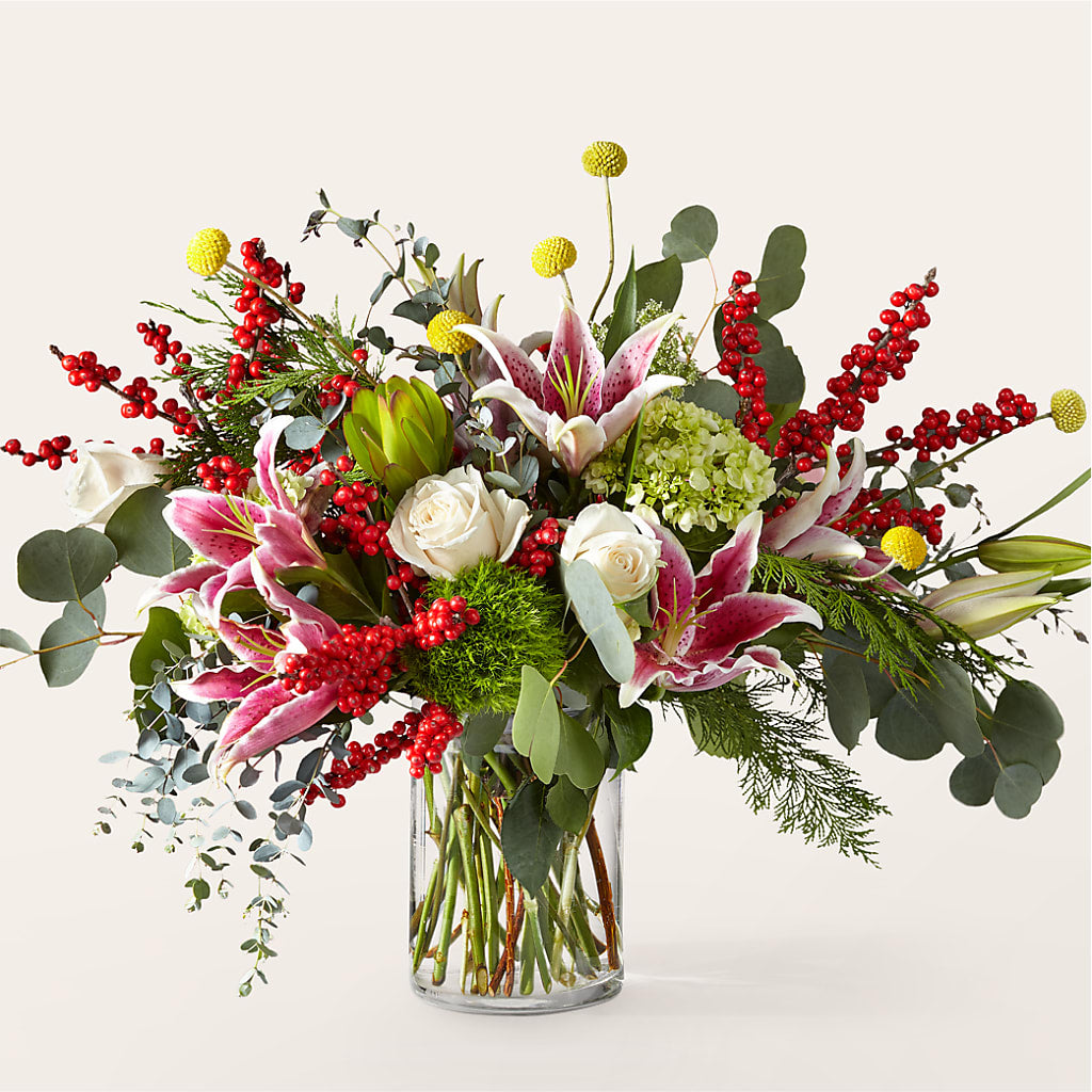 Berry & Bright Bouquet – Temptation Flower Shop, Wichita KS