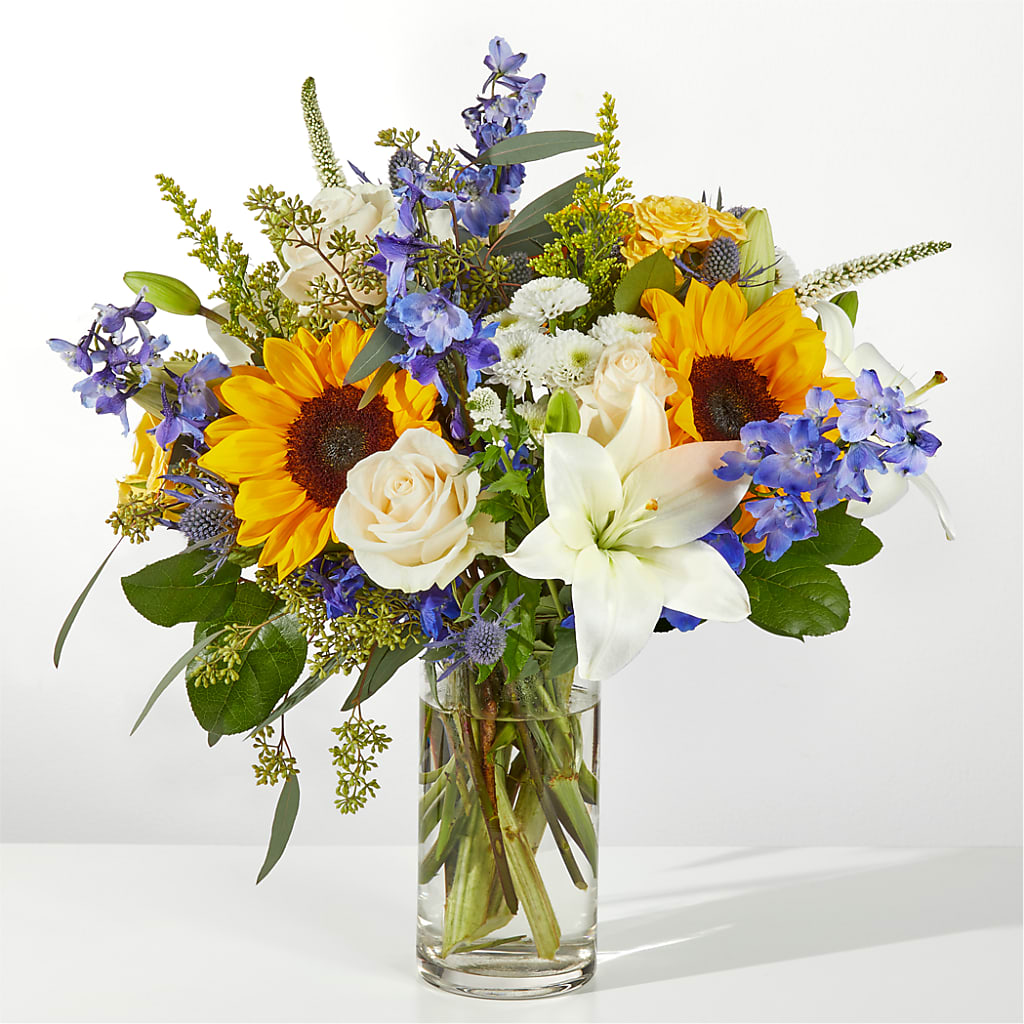 Wonderfully Sunny Bouquet – Temptation Flower Shop, Wichita KS