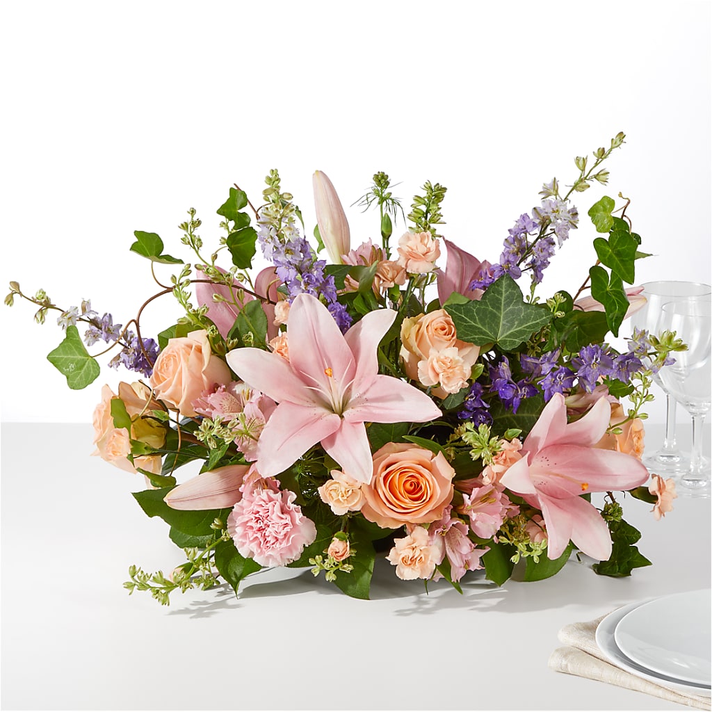 Blossom Time Centerpiece – Temptation Flower Shop, Wichita KS