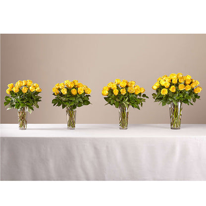 Long Stem Yellow Rose Bouquet –  Temptation Flower Shop, Wichita KS