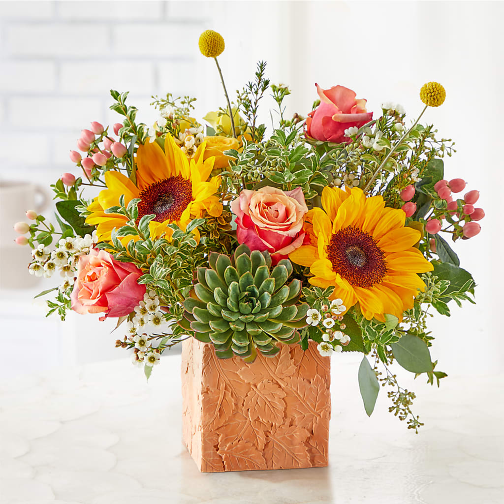 Sunflower Season Bouquet –  Temptation Flower Shop, Wichita KS