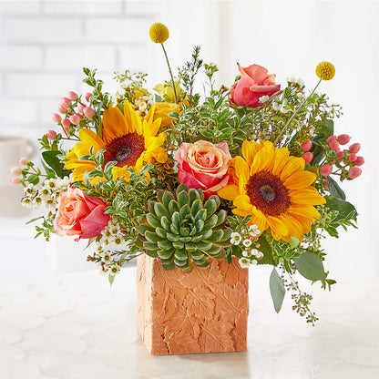 Sunflower Season Bouquet –  Temptation Flower Shop, Wichita KS