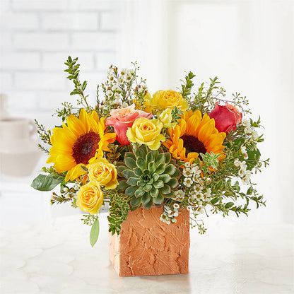 Sunflower Season Bouquet –  Temptation Flower Shop, Wichita KS