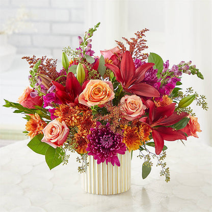 Burgundy Landscape Bouquet –  Temptation Flower Shop, Wichita KS