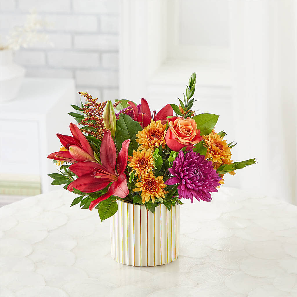 Burgundy Landscape Bouquet –  Temptation Flower Shop, Wichita KS