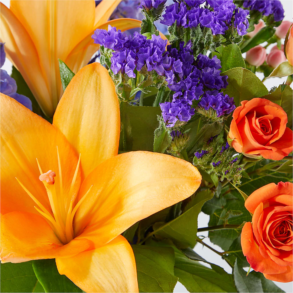 Radiant Citrus Bouquet –  Temptation Flower Shop, Wichita KS