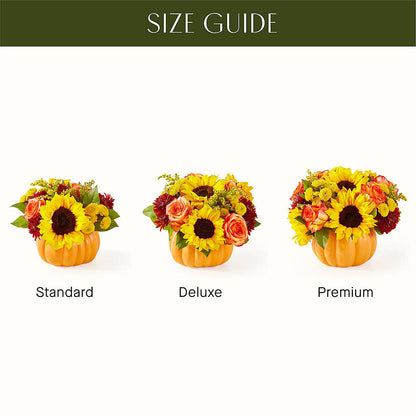 Golden Gourd Pumpkin Bouquet –  Temptation Flower Shop, Wichita KS
