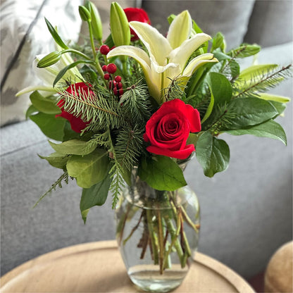 Sparkling Snowflakes Bouquet –  Temptation Flower Shop, Wichita KS