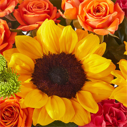 Sun-drenched Blooms Box Bouquet –  Temptation Flower Shop, Wichita KS