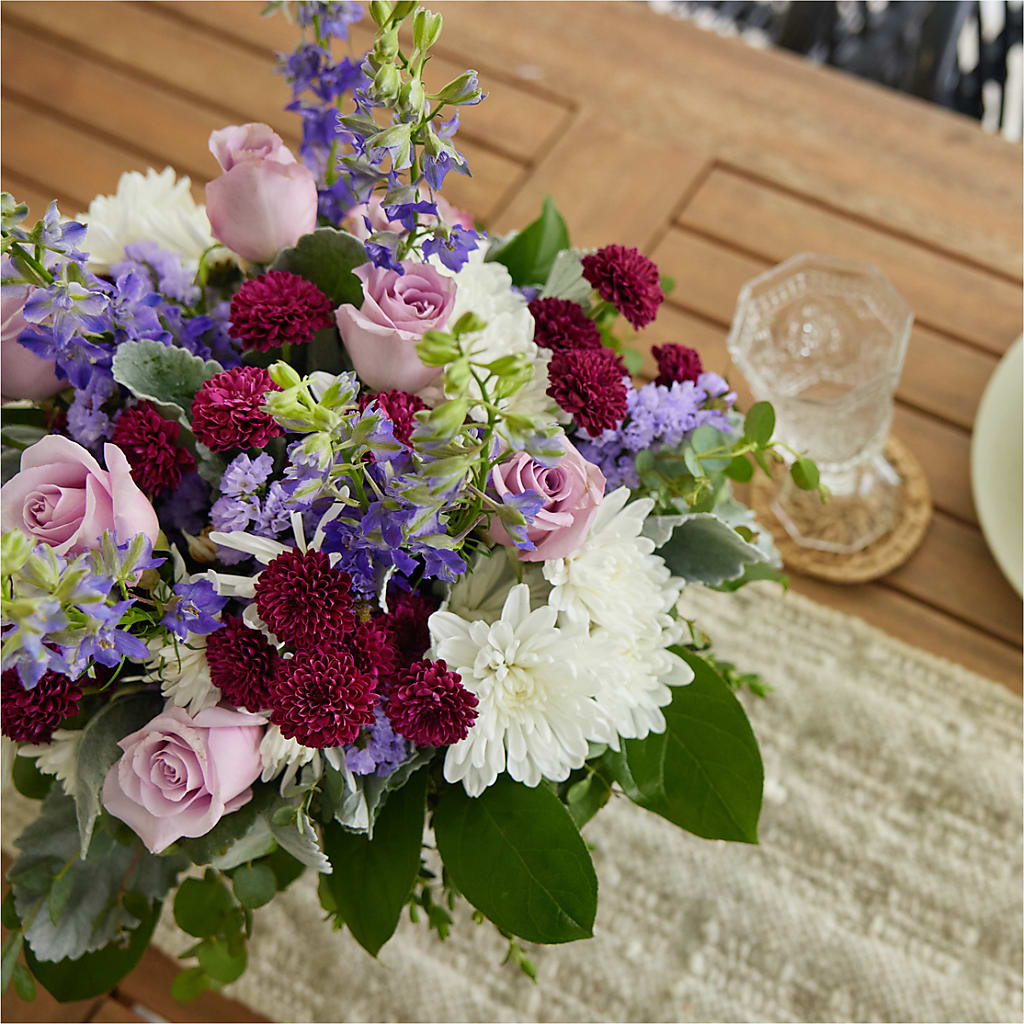 Violet Frost Bouquet –  Temptation Flower Shop, Wichita KS