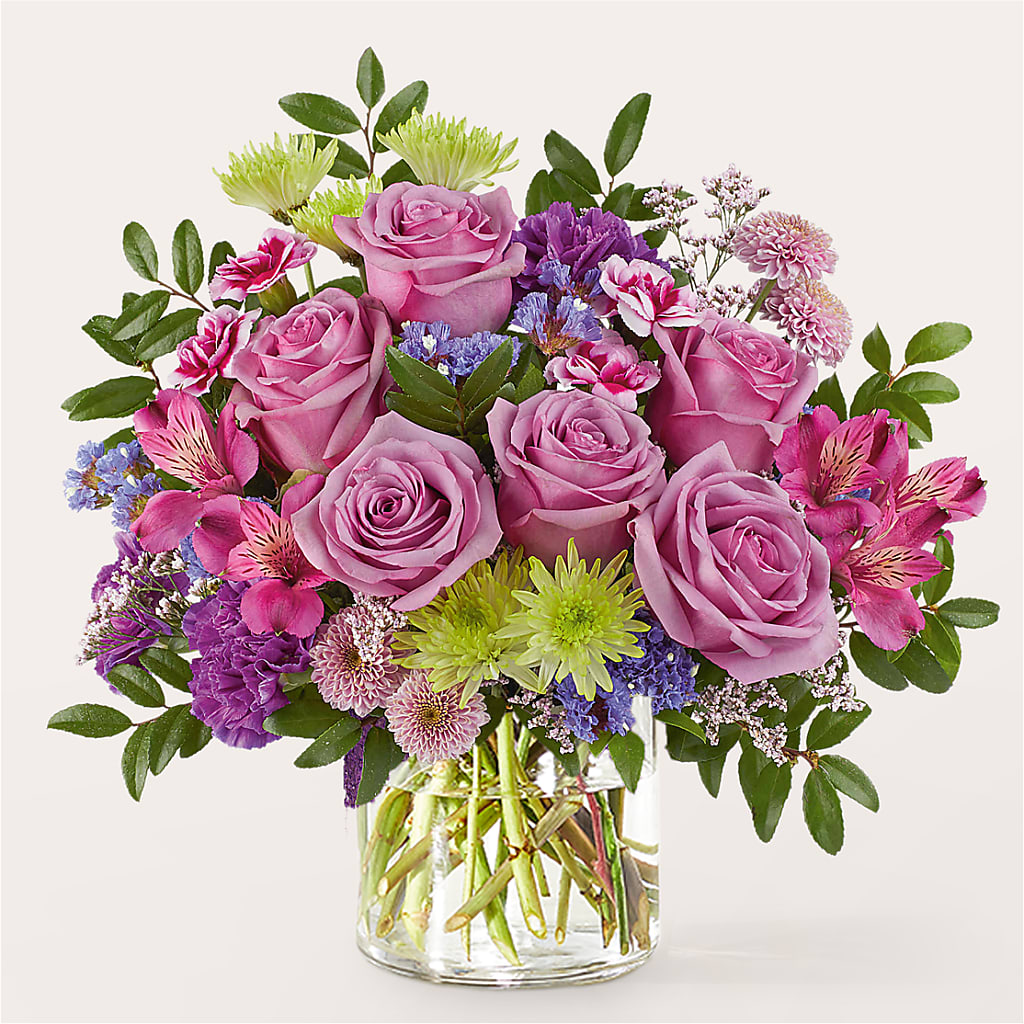 Glass Half Full Bouquet –  Temptation Flower Shop, Wichita KS