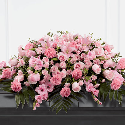 Garden of Comfort Casket Spray (Standard) –  Temptation Flower Shop, Wichita KS