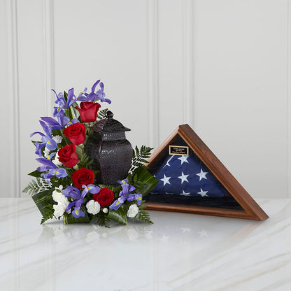 Patriotic Tribute Arrangement –  Temptation Flower Shop, Wichita KS