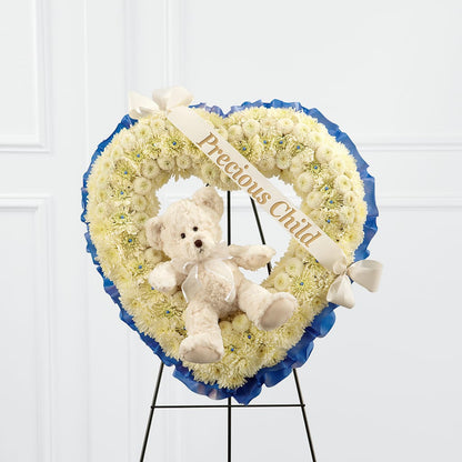 Precious Child Standing Heart –  Temptation Flower Shop, Wichita KS