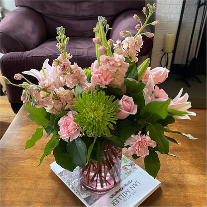 Pretty in Pink Bouquet –  Temptation Flower Shop, Wichita KS
